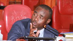 Kakamega Senator Cleophas Malala during  past session in parliament