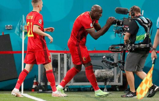 Romelu Lukaku dedicated his first goal against Russia to his Inter Milan teammate Christian Eriksen
