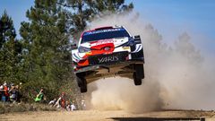 WRC driver Takamoto Katsuta in his Toyota Yaris