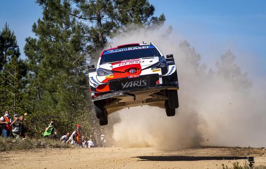 WRC driver Takamoto Katsuta in his Toyota Yaris