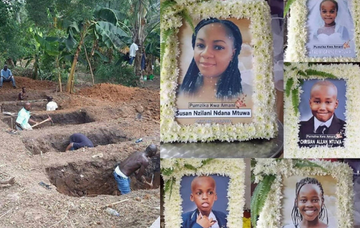 5 Family members who died at Magufuli’s requiem mass at Uhuru Stadium buried (Photos)