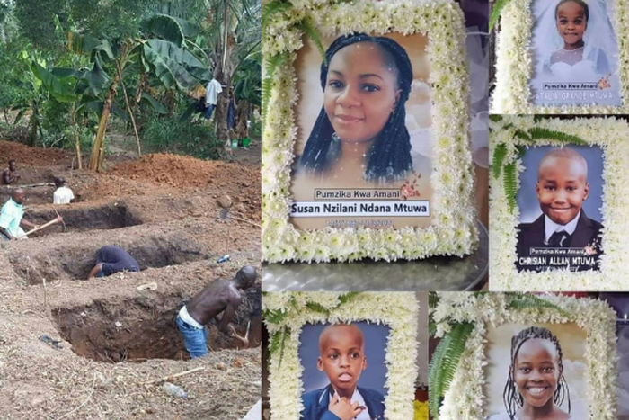 5 Family members who died at Magufuli’s requiem mass at Uhuru Stadium buried (Photos)