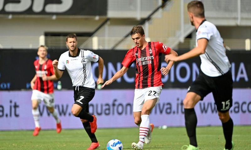 Daniel Maldini scored on his first Serie A start