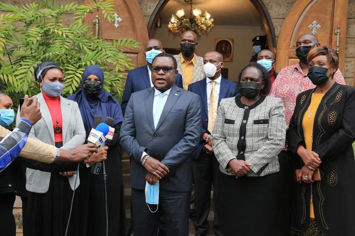 Senate Speaker Ken Lusaka at Lee Funeral Home