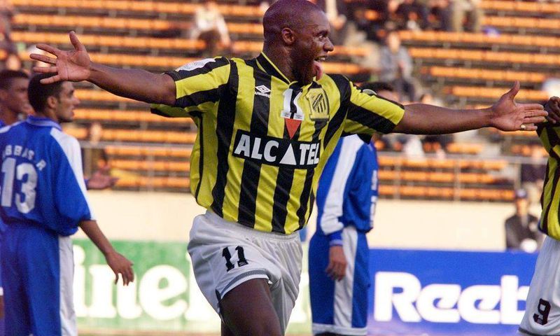 Dalian Atkinson in action for Saudi Arabia's Al-Ittihad in 1999