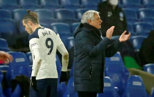 Tottenham manager Jose Mourinho is happy with Gareth Bale's progress