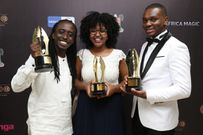18 hours, Kevin Njue(left), Phoebe Ruguru and Mark Maina at the AMVCAs, Courtesy, CIO East Africa