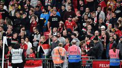 Hungary fans at Wembley for their World Cup qualifier against England