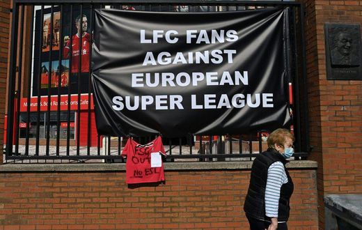Liverpool Football Club was one of six top English Premier League teams facing a furious backlash over the renegade Super League plan