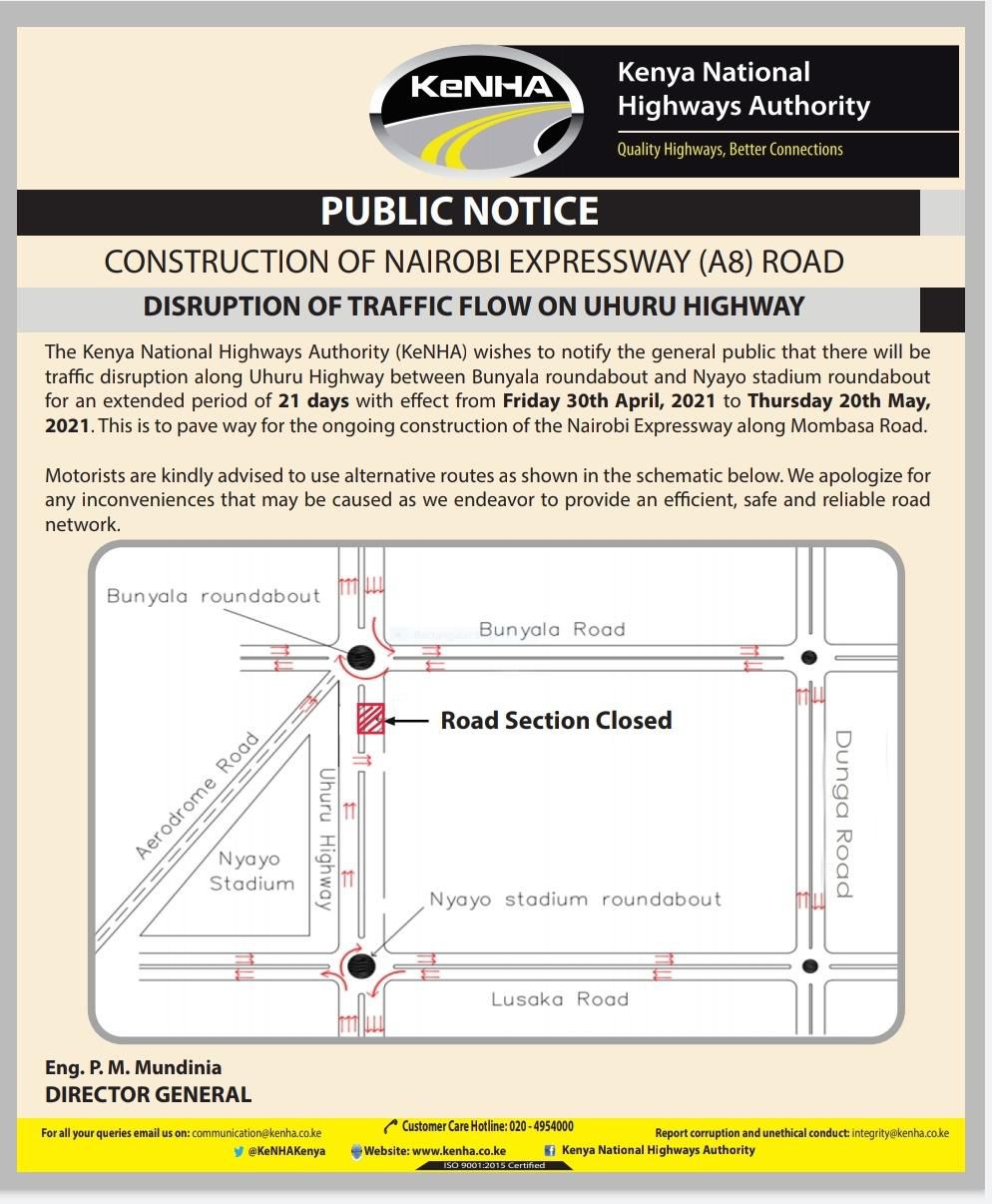 Uhuru Highway Construction