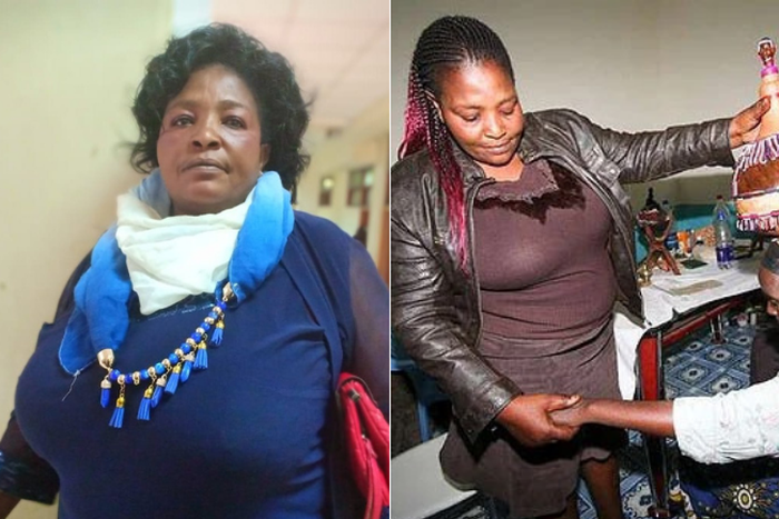 Popular Machakos witchdoctor Annah Mutheu in action during a past session