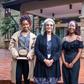 L-R: Steph Sevani, Director, House of Secrets, Prof. Freida Brown, Vice Chancellor, Michelle Donde, Director, House of Secrets, Alfred Obi, Casting Director / Assistant Director, House of Secrets pose with their award. House of Secrets won in the categ...