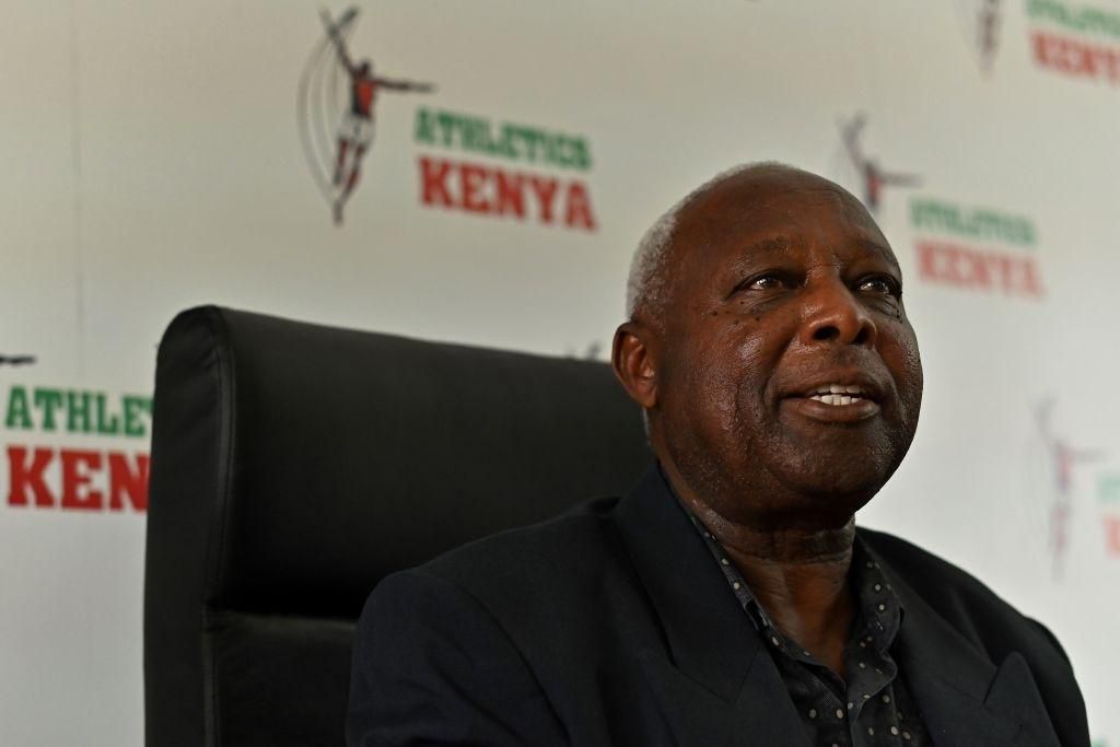 Athletics Kenya (AK) President, Jackson Tuwei, gives a press conference on January 17, 2020 at the Riadha House, the AK's headquarters in Nairobi. - Athletics Kenya drafted a bill to the Ministry of Sports to be taken to parliament in order to criminalise doping among Kenyan athletes which is in line with an increased budgetary allocation to the Anti-Doping Agency of Kenya (ADAK) to ensure that all athletes will be tested anytime, anywhere without notice and as many times as it can be done. (Photo by TONY KARUMBA / AFP) (Photo by TONY KARUMBA/AFP via Getty Images)