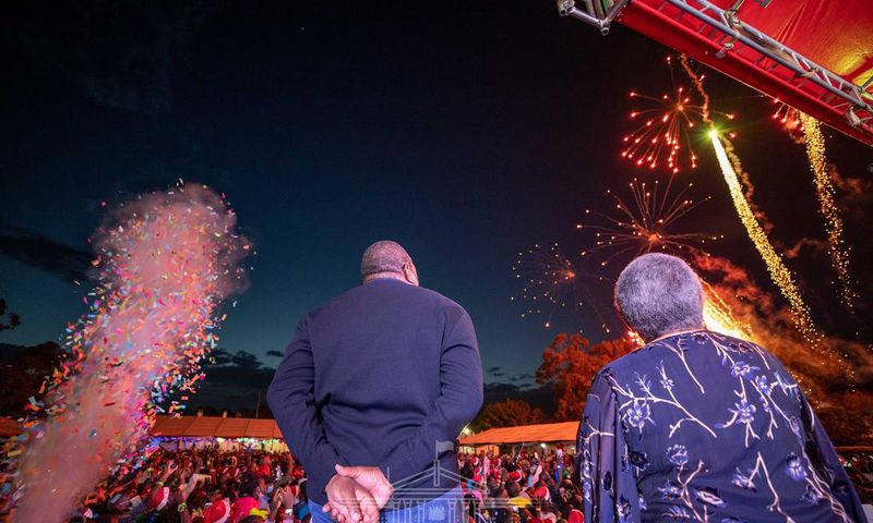 President Uhuru Kenyatta and First Lady Margaret Kenyatta hosts hundreds of children at State House for Christmas Party [Photos]