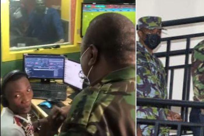 A collage of President Uhuru Kenyatta's night tour in Nairobi