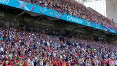 Crowd sizes are growing as the Euro 2020 championship moves into the knockout phases