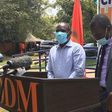 ODM Chairman John Mbadi with Secretary-General Edwin Sifuna during a press address at Chungwa House