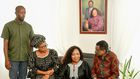 James Orengo and his wife when they visited the family of the late former Prime Minister Raila Odinga