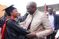 President William Ruto with his daughter Stephanie Ruto