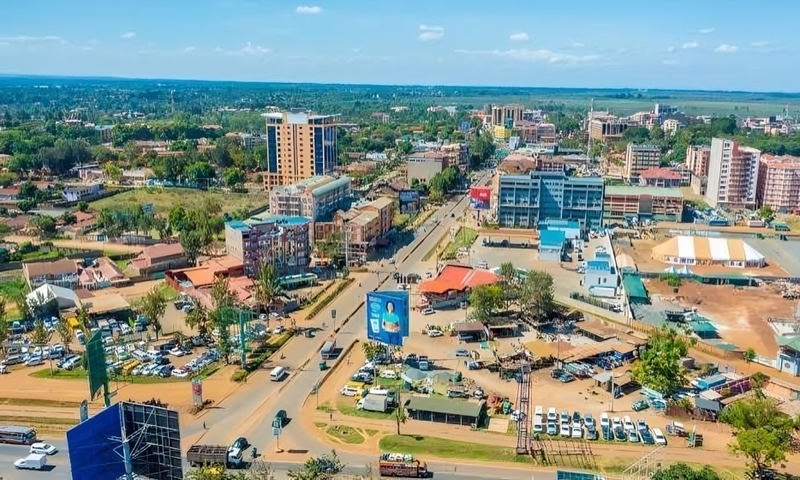 Aerial view of Thika town