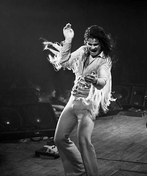 Ozzy Osbourne on stage in the past