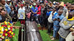 KK Mwenyewe's burial