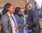 Dennis Itumbi attending KK Mwenyewe's funeral