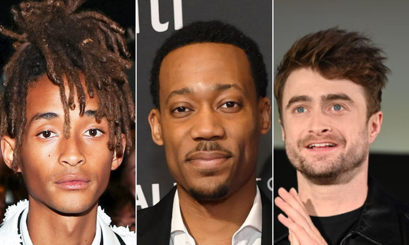 A collage of Jaden Smith, Tyler James Williams and Daniel Radcliffe