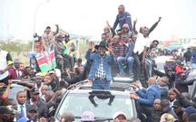 DCP Leader Rigathi Gachagua shortly after his arrival into the country  on August 21, 2025