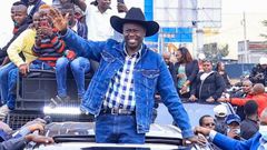 DCP Leader Rigathi Gachagua shortly after his arrival into the country  on August 21, 2025