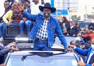 DCP Leader Rigathi Gachagua shortly after his arrival into the country  on August 21, 2025