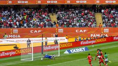 Harambee Stars battling it out with Madagascar in CHAN 2024 quarter-finals at Kasarani