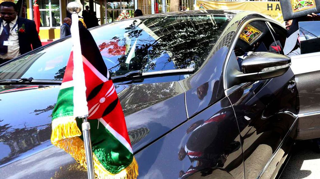 The Kenyan flag as a symbol of authority and state power