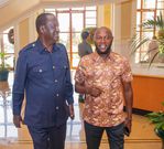 Stephen Letoo and the late former Prime Minister Raila Odinga