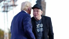 Elon Musk with US President Donald Trump