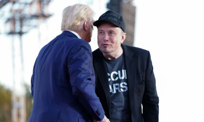 Elon Musk with US President Donald Trump