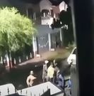 A screengrab of a CCTV footage showing DCI officers raiding Eliud Ng'ang'a's home