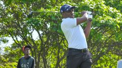 Golfers at the Great Rift Valley Lodge and Golf Resort in Naivasha, in the last qualifier of the 2024 NCBA Golf Series
