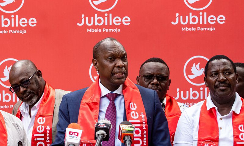 File image of Jeremiah Kioni at a past media briefing