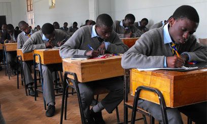 KCSE candidates writing exams