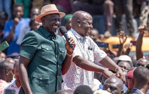 President William Ruto during his visit to Vihiga County