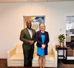Ambassador Martin Kimani with Elizabeth Spehar, ASG for the UN Peacebuilding Support Office