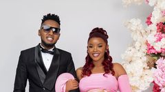 Actress Dorea Chege with her partner DJ Dibul