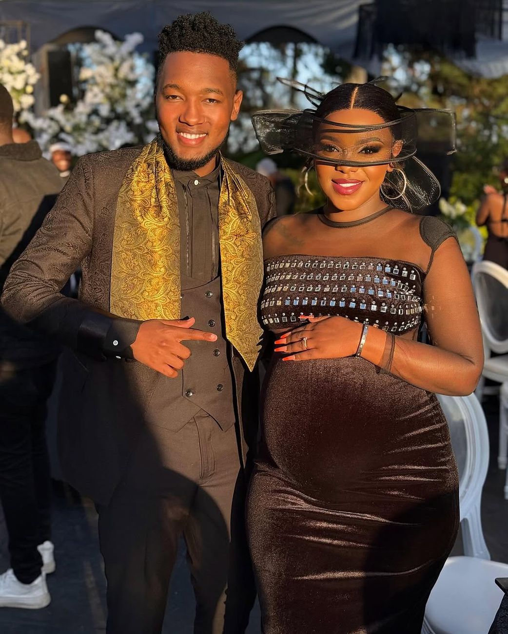Dorea Chege with her partner DJ Dibul