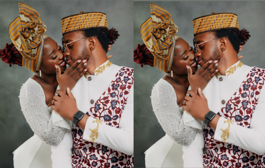 Akothee's daughter   Fancy Makadia with her husband Fairouz Vivian