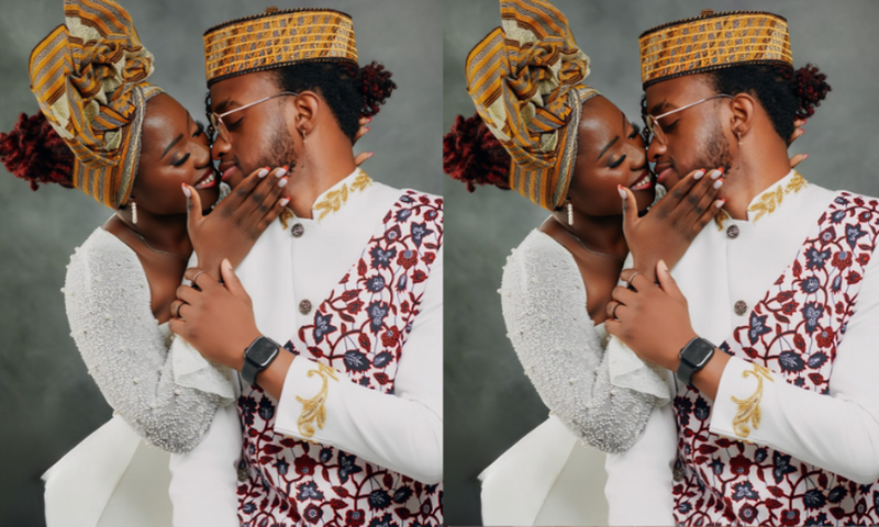 Akothee's daughter   Fancy Makadia with her husband Fairouz Vivian