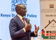 President William Ruto speaking to Kenyans in China