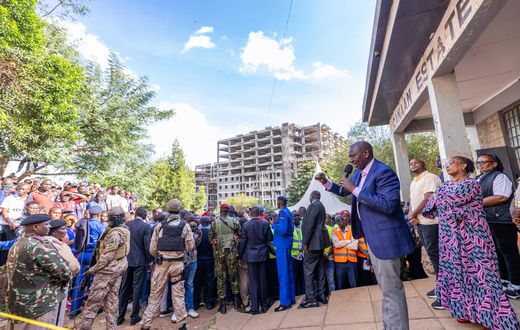 Watch moment woman caused Ruto to lose balance after dragging him into crowd