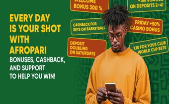 Win every day with AfroPari bonuses!
