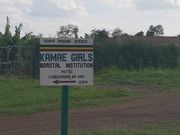 Signboard to Kamae Girls Bostal Institution, located within the Kamiti Maximum Security Prison compound in Kiambu, Kenya.